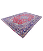 Tabriz 9'6'' X 13'5'' Hand-Knotted Wool Rug 9'6'' x 13'5'' (285 X 403) / Red / Blue