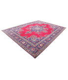 Tabriz 9'11'' X 13'3'' Hand-Knotted Wool Rug 9'11'' x 13'3'' (298 X 398) / Red / Blue