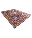 Tabriz 9'10'' X 12'9'' Hand-Knotted Wool Rug 9'10'' x 12'9'' (295 X 383) / Blue / Red