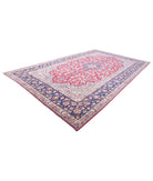 Tabriz 9'7'' X 16'1'' Hand-Knotted Wool Rug 9'7'' x 16'1'' (288 X 483) / Red / Blue