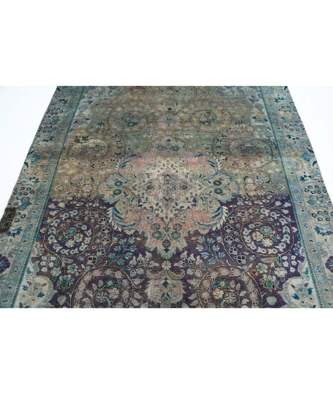 Tabriz 6'0'' X 8'11'' Hand-Knotted Wool Rug 6'0'' x 8'11'' (180 X 268) / Grey / Blue