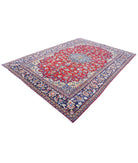 Tabriz 7'10'' X 11'1'' Hand-Knotted Wool Rug 7'10'' x 11'1'' (235 X 333) / Red / Blue