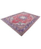 Tabriz 8'4'' X 11'8'' Hand-Knotted Wool Rug 8'4'' x 11'8'' (250 X 350) / Red / Blue