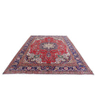 Tabriz 8'4'' X 11'8'' Hand-Knotted Wool Rug 8'4'' x 11'8'' (250 X 350) / Red / Blue