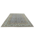 Tabriz 8'1'' X 11'9'' Hand-Knotted Wool Rug 8'1'' x 11'9'' (243 X 353) / Grey / Blue