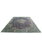 Tabriz 9'6'' X 12'5'' Hand-Knotted Wool Rug 9'6'' x 12'5'' (285 X 373) / Green / Blue