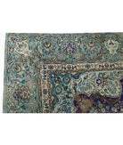 Tabriz 9'6'' X 12'5'' Hand-Knotted Wool Rug 9'6'' x 12'5'' (285 X 373) / Green / Blue