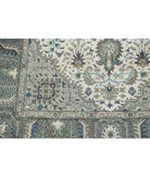 Tabriz 3'2'' X 5'0'' Hand-Knotted Wool Rug 3'2'' x 5'0'' (95 X 150) / Ivory / Green