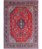 Tabriz 9'9'' X 14'0'' Hand-Knotted Wool Rug 9'9'' x 14'0'' (293 X 420) / Red / Blue