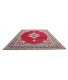 Kashan 10'5'' X 14'0'' Hand-Knotted Wool Rug 10'5'' x 14'0'' (313 X 420) / Red / Blue