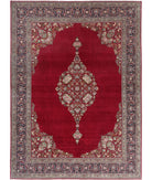 Kashan 10'5'' X 14'0'' Hand-Knotted Wool Rug 10'5'' x 14'0'' (313 X 420) / Red / Blue