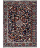 Tabriz 9'11'' X 13'9'' Hand-Knotted Wool Rug 9'11'' x 13'9'' (298 X 413) / Blue / Red