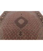 Tabriz 10'1'' X 12'10'' Hand-Knotted Wool-Silk Rug 10'1'' x 12'10'' (303 X 385) / Lilac / Black