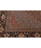 Tabriz 10'1'' X 12'10'' Hand-Knotted Wool-Silk Rug 10'1'' x 12'10'' (303 X 385) / Lilac / Black