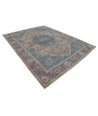 Tabriz 8'6'' X 11'3'' Hand-Knotted Wool Rug 8'6'' x 11'3'' (255 X 338) / Pink / Blue