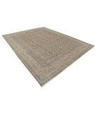 Tabriz 9'7'' X 12'7'' Hand-Knotted Wool Rug 9'7'' x 12'7'' (288 X 378) / Taupe / Pink