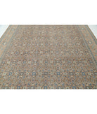 Tabriz 9'7'' X 12'7'' Hand-Knotted Wool Rug 9'7'' x 12'7'' (288 X 378) / Taupe / Pink