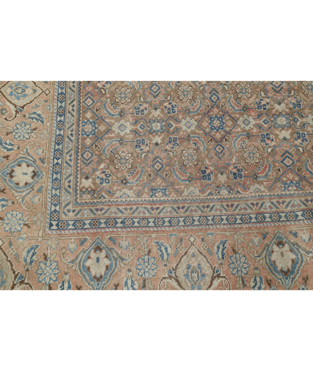 Tabriz 9'7'' X 12'7'' Hand-Knotted Wool Rug 9'7'' x 12'7'' (288 X 378) / Taupe / Pink