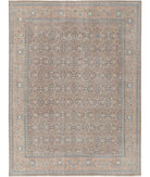 Tabriz 9'7'' X 12'7'' Hand-Knotted Wool Rug 9'7'' x 12'7'' (288 X 378) / Taupe / Pink