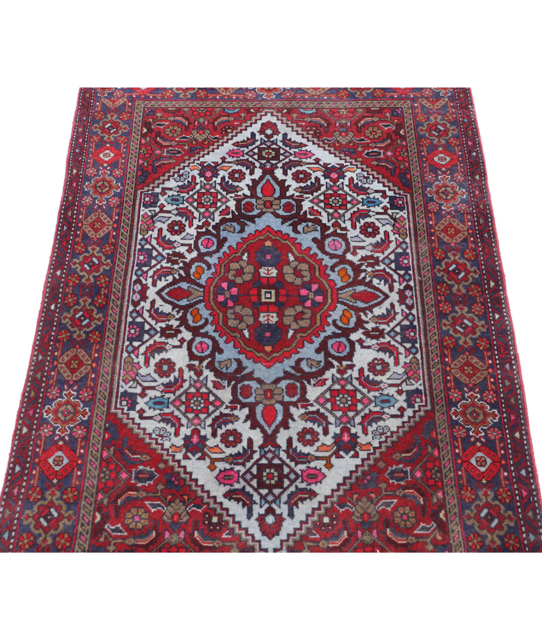 Tabriz 2'7'' X 4'1'' Hand-Knotted Wool Rug 2'7'' x 4'1'' (78 X 123) / Red / Blue