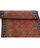 Tabriz 2'8'' X 9'2'' Hand-Knotted Wool Rug 2'8'' x 9'2'' (80 X 275) / Peach / Blue