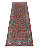 Tabriz 1'10'' X 6'4'' Hand-Knotted Wool Rug 1'10'' x 6'4'' (55 X 190) / Red / Ivory