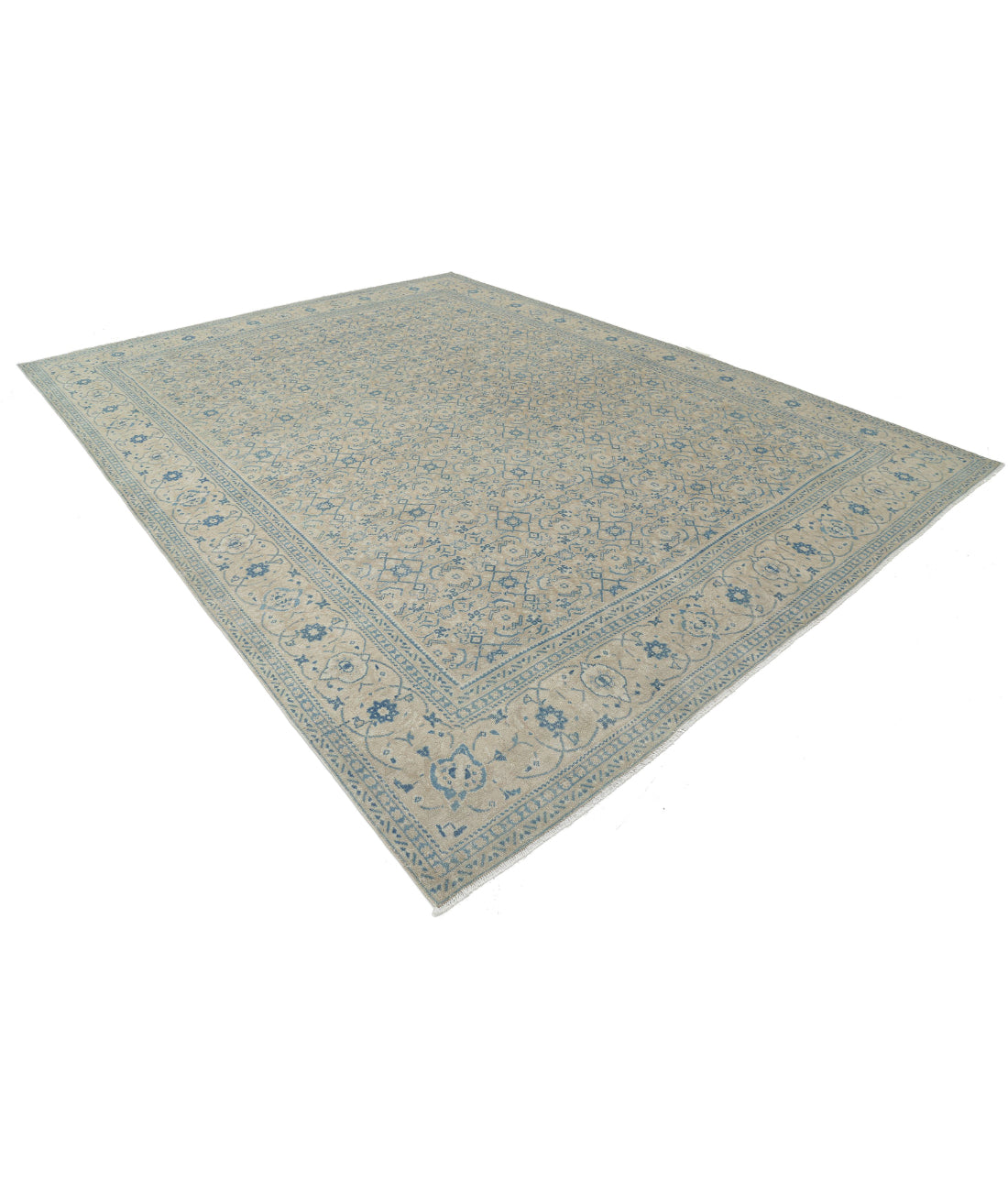 Tabriz 10'0'' X 13'1'' Hand-Knotted Wool Rug 10'0'' x 13'1'' (300 X 393) / Taupe / Beige