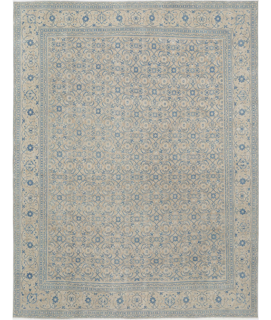 Tabriz 10'0'' X 13'1'' Hand-Knotted Wool Rug 10'0'' x 13'1'' (300 X 393) / Taupe / Beige