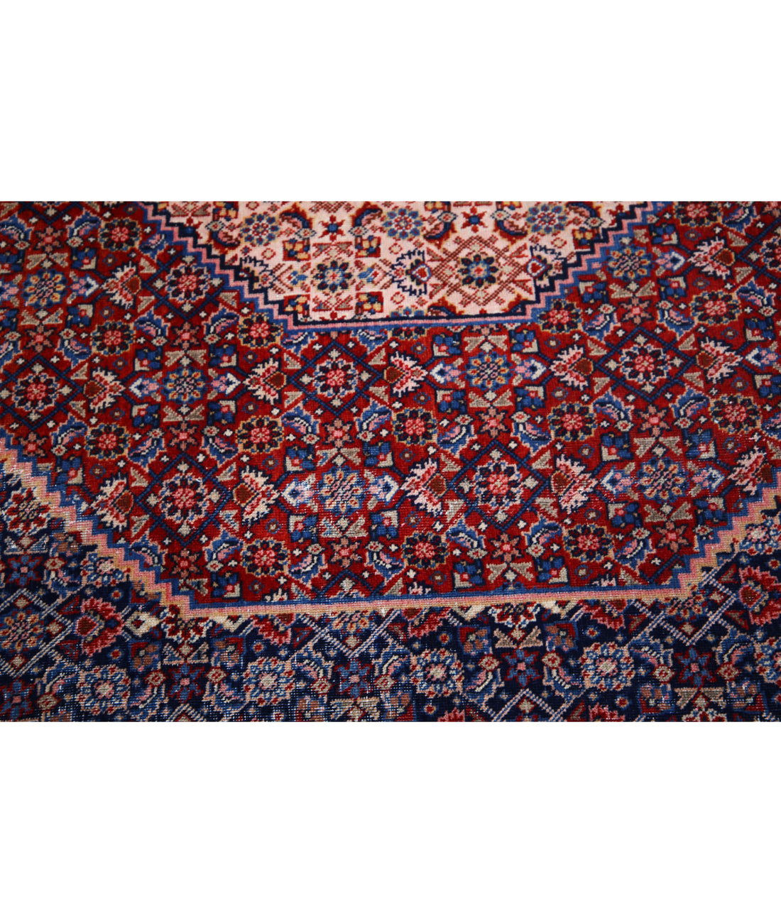 Tabriz 9'0'' X 12'4'' Hand-Knotted Wool Rug 9'0'' x 12'4'' (270 X 370) / Blue / Red