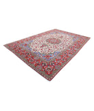 Tabriz 8'5'' X 12'9'' Hand-Knotted Wool Rug 8'5'' x 12'9'' (253 X 383) / Ivory / Red