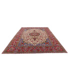 Tabriz 8'5'' X 12'9'' Hand-Knotted Wool Rug 8'5'' x 12'9'' (253 X 383) / Ivory / Red