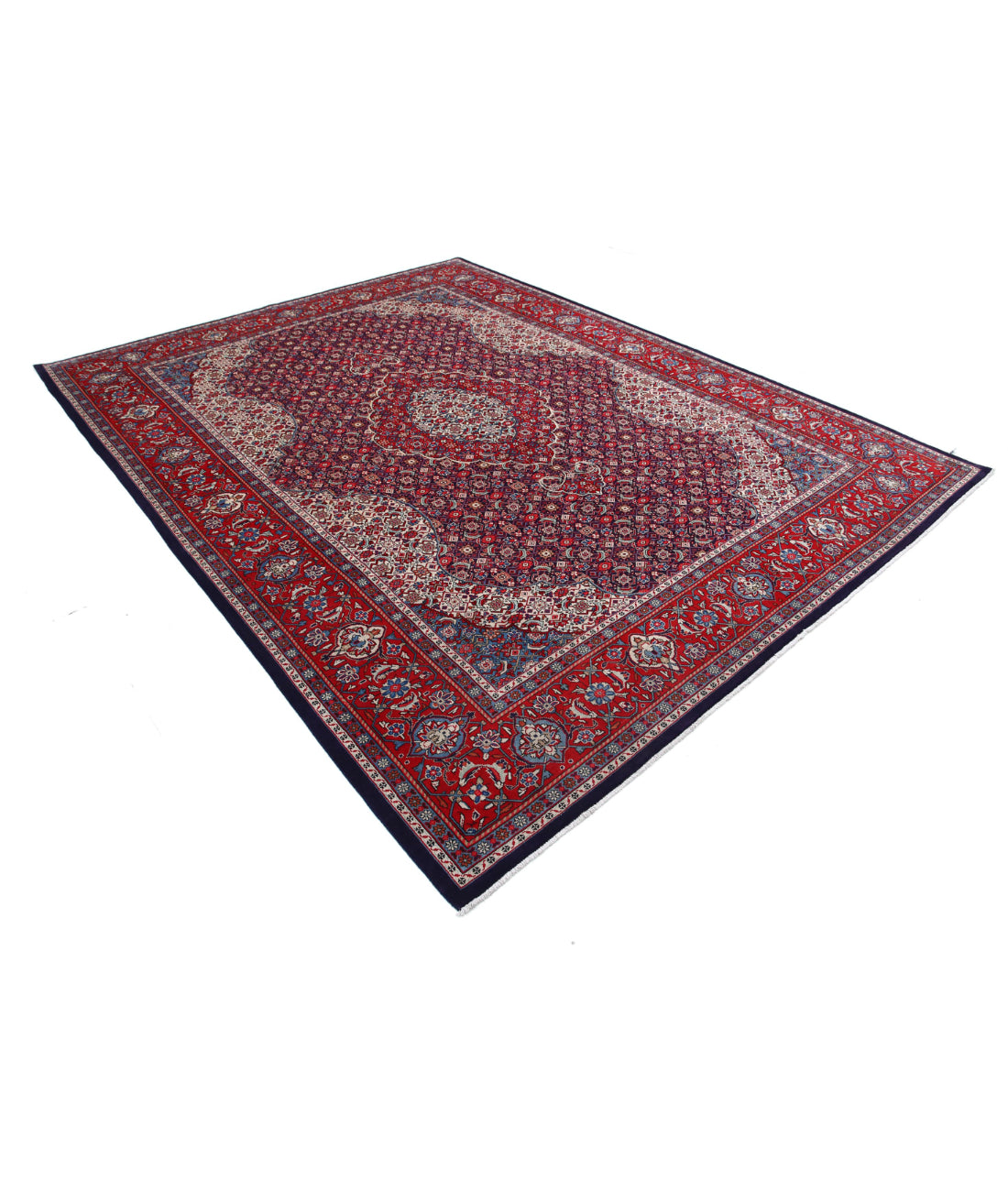 Tabriz 8'0'' X 10'4'' Hand-Knotted Wool Rug 8'0'' x 10'4'' (240 X 310) / Blue / Red