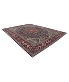 Tabriz 10'6'' X 14'5'' Hand-Knotted Wool Rug 10'6'' x 14'5'' (315 X 433) / Blue / Red