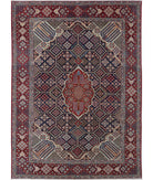 Tabriz 10'6'' X 14'5'' Hand-Knotted Wool Rug 10'6'' x 14'5'' (315 X 433) / Blue / Red