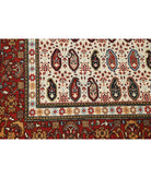 Tabriz 6'5'' X 9'5'' Hand-Knotted Wool Rug 6'5'' x 9'5'' (193 X 283) / Ivory / Red