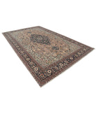 Tabriz 8'3'' X 12'11'' Hand-Knotted Wool Rug 8'3'' x 12'11'' (248 X 388) / Pink / Blue