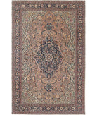 Tabriz 8'3'' X 12'11'' Hand-Knotted Wool Rug 8'3'' x 12'11'' (248 X 388) / Pink / Blue