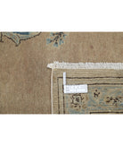 Tabriz 7'4'' X 11'1'' Hand-Knotted Wool Rug 7'4'' x 11'1'' (220 X 333) / Taupe / Blue