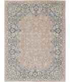 Tabriz 9'9'' X 12'11'' Hand-Knotted Wool Rug 9'9'' x 12'11'' (293 X 388) / Pink / Ivory