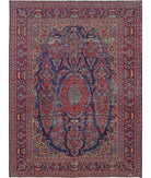 Tabriz 9'6'' X 12'11'' Hand-Knotted Wool Rug 9'6'' x 12'11'' (285 X 388) / Blue / Red