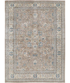 Tabriz 8'3'' X 11'3'' Hand-Knotted Wool Rug 8'3'' x 11'3'' (248 X 338) / Taupe / Ivory