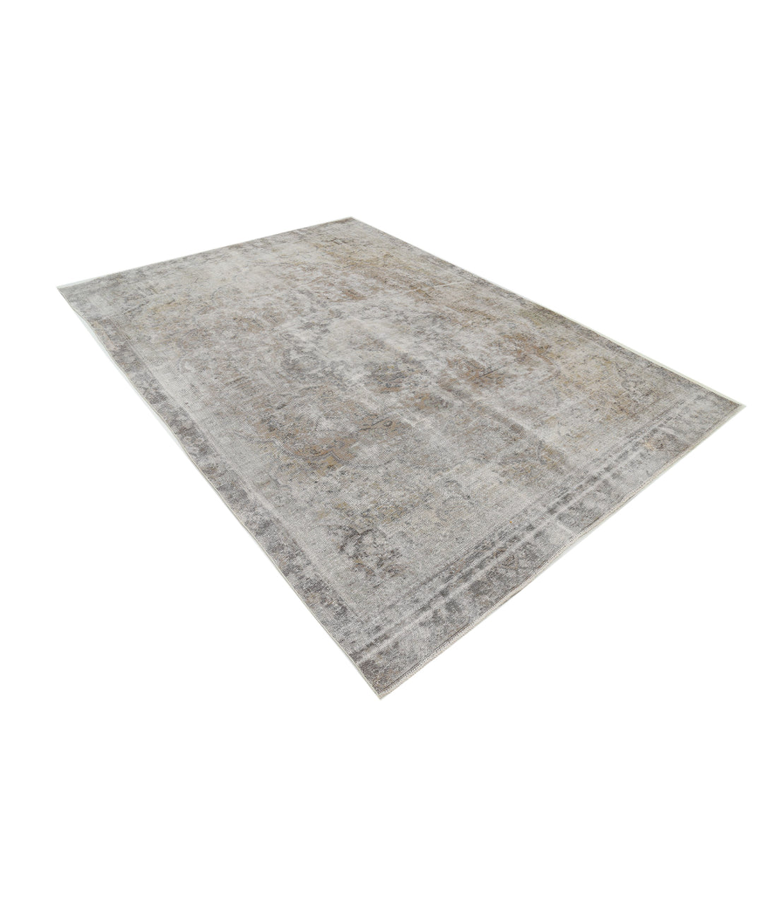 Tabriz 6'11'' X 10'1'' Hand-Knotted Wool Rug 6'11'' x 10'1'' (208 X 303) / Ivory / Beige