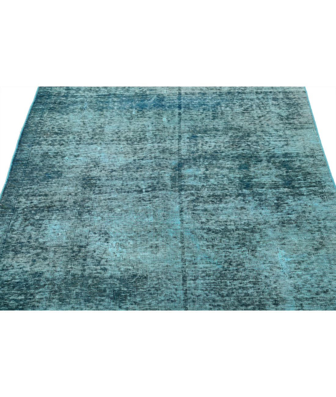 Tabriz 4'0'' X 9'6'' Hand-Knotted Wool Rug 4'0'' x 9'6'' (120 X 285) / Teal / Teal