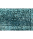 Tabriz 4'0'' X 9'6'' Hand-Knotted Wool Rug 4'0'' x 9'6'' (120 X 285) / Teal / Teal