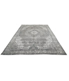 Tabriz 8'5'' X 12'3'' Hand-Knotted Wool Rug 8'5'' x 12'3'' (253 X 368) / Grey / Ivory