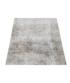 Tabriz 2'4'' X 6'10'' Hand-Knotted Wool Rug 2'4'' x 6'10'' (70 X 205) / Grey / Ivory