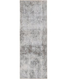 Tabriz 2'4'' X 6'10'' Hand-Knotted Wool Rug 2'4'' x 6'10'' (70 X 205) / Grey / Ivory