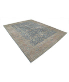 Tabriz 9'5'' X 12'6'' Hand-Knotted Wool Rug 9'5'' x 12'6'' (283 X 375) / Blue / Pink