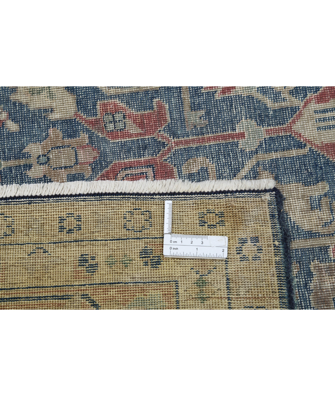 Tabriz 9'5'' X 12'6'' Hand-Knotted Wool Rug 9'5'' x 12'6'' (283 X 375) / Blue / Pink