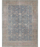 Tabriz 9'5'' X 12'6'' Hand-Knotted Wool Rug 9'5'' x 12'6'' (283 X 375) / Blue / Pink